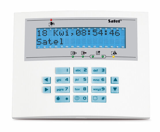 SATEL INT-KLCDL-BL LCD klávesnica
